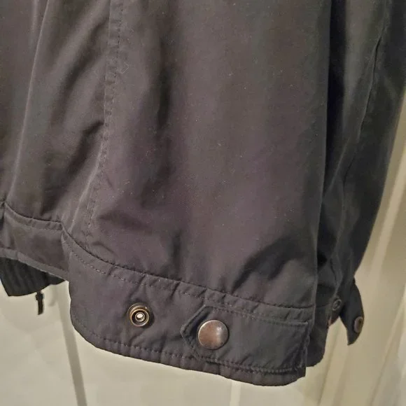 Vintage Polo Ralph Lauren Men's Black  Zip Away Hood Windbreaker Jacket XL - Picture 5 of 9